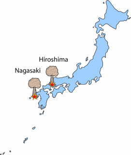 Hiroszima i Nagasaki, na które spadły pierwsze na świecie bomby atomowe